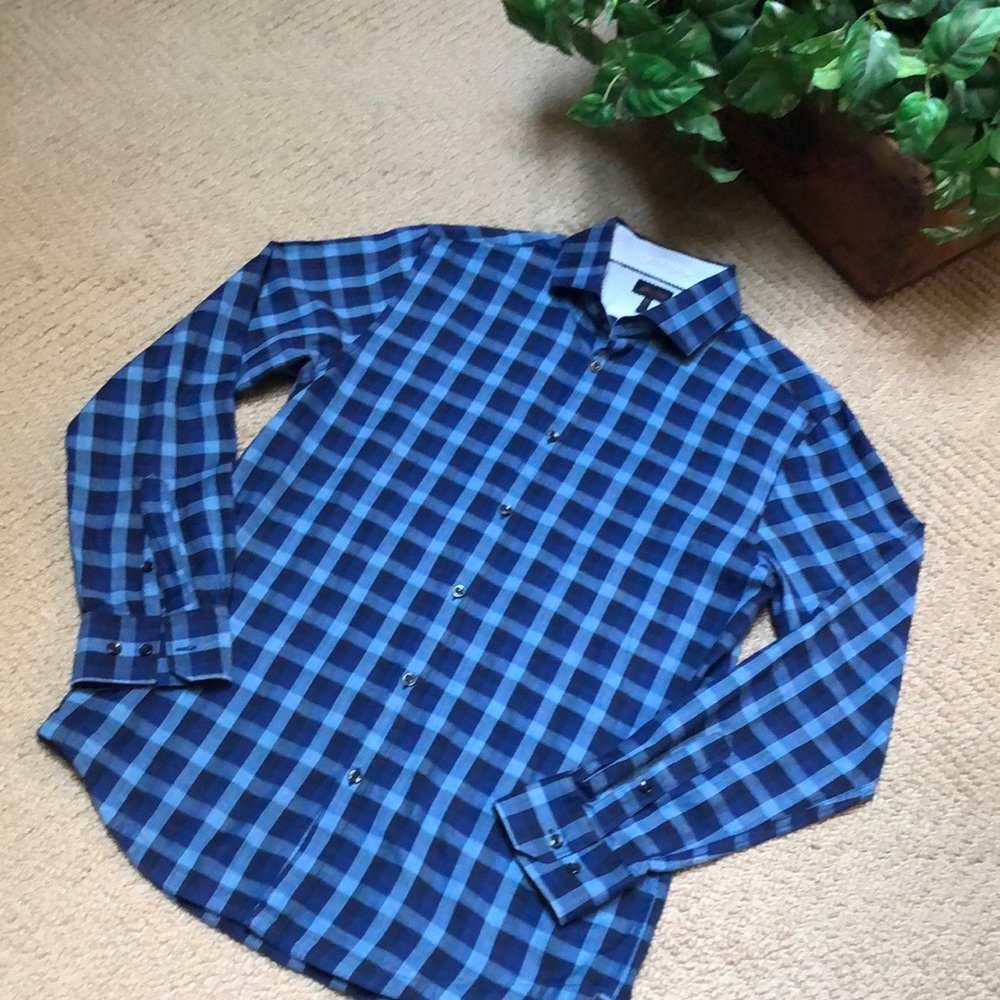 Good Man Brand blue plaid shirt